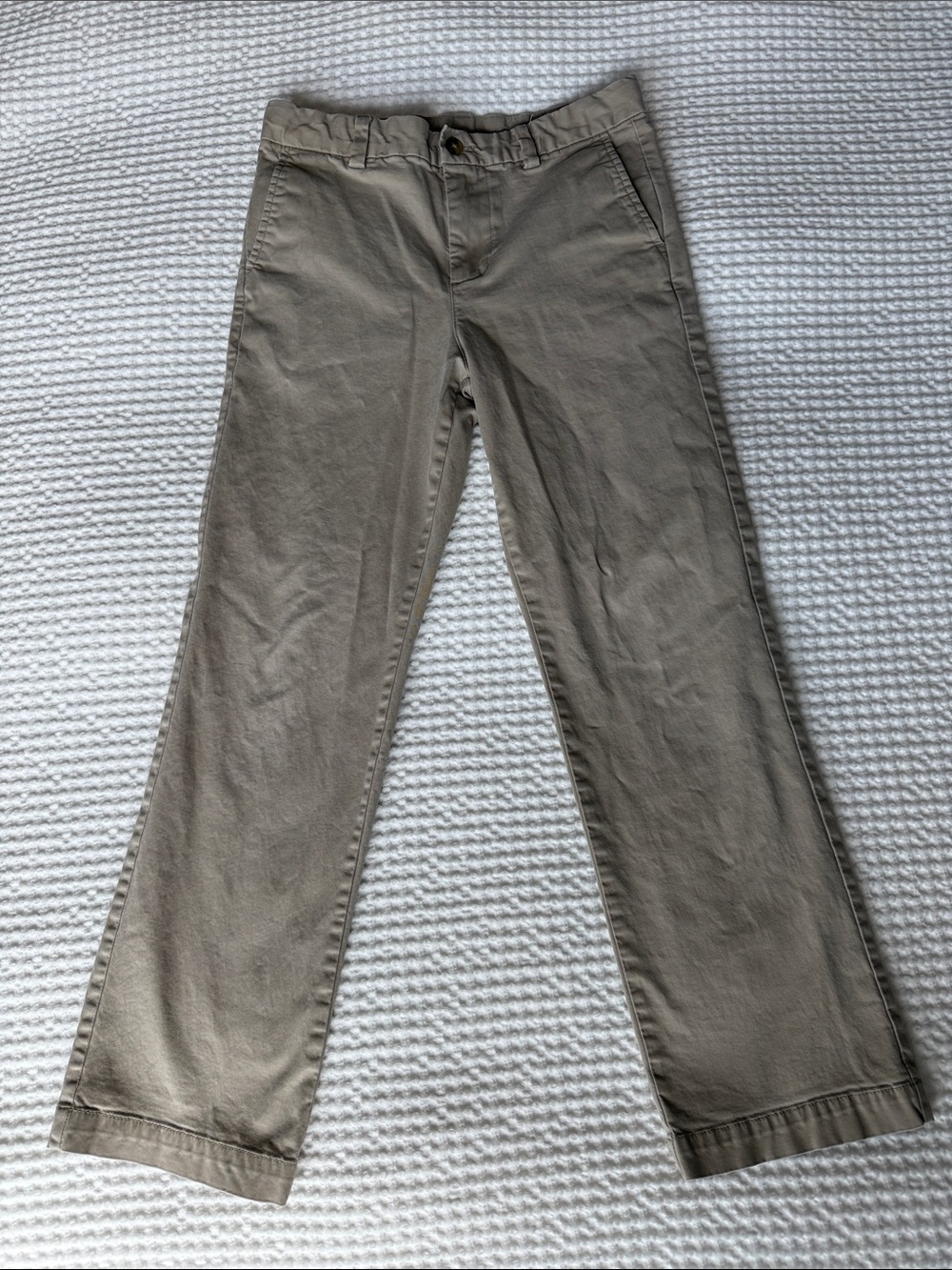 Vineyard Vines Kids Formal Chino Pants in Khaki school uniform